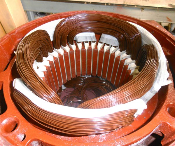 electric motor interior
